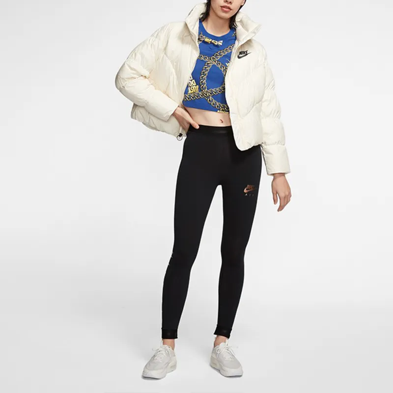 Nike Down Jacket Asia Version Winter Women's Light Ivory White-2