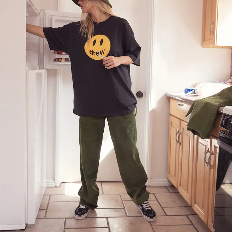 Drew House Smiley Collection T Shirt Unisex Black-4
