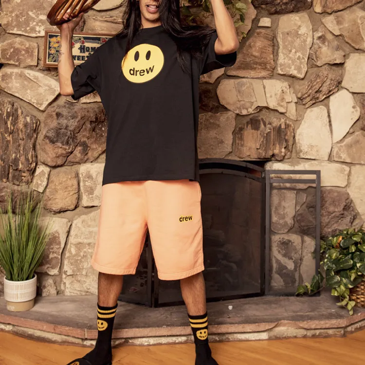 Drew House Smiley Collection T Shirt Unisex Black-2