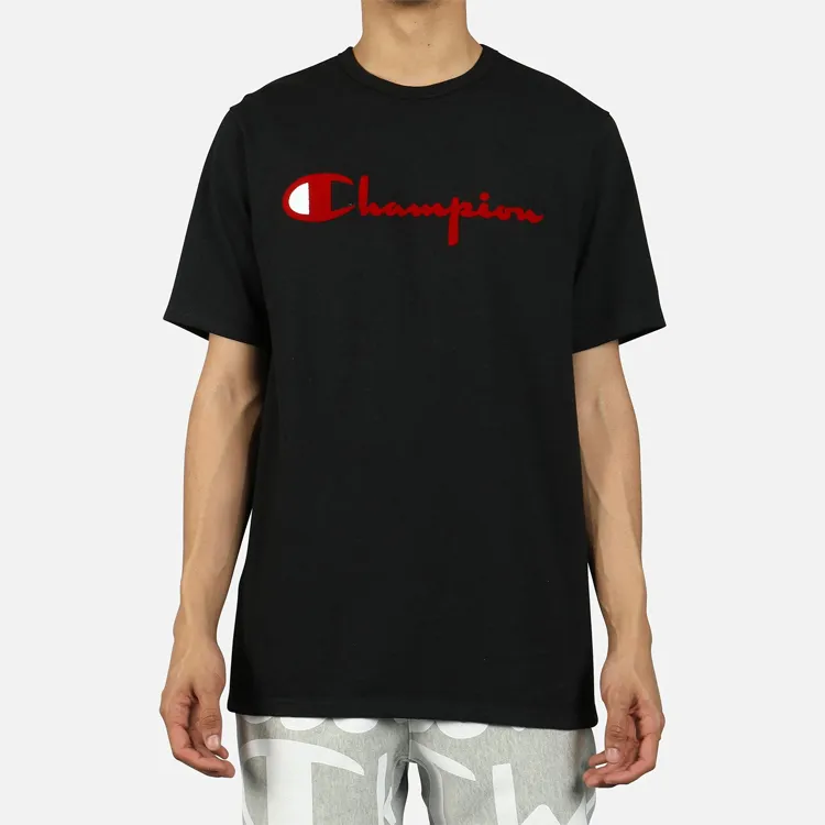 Champion T Shirt US Version Unisex Black-1