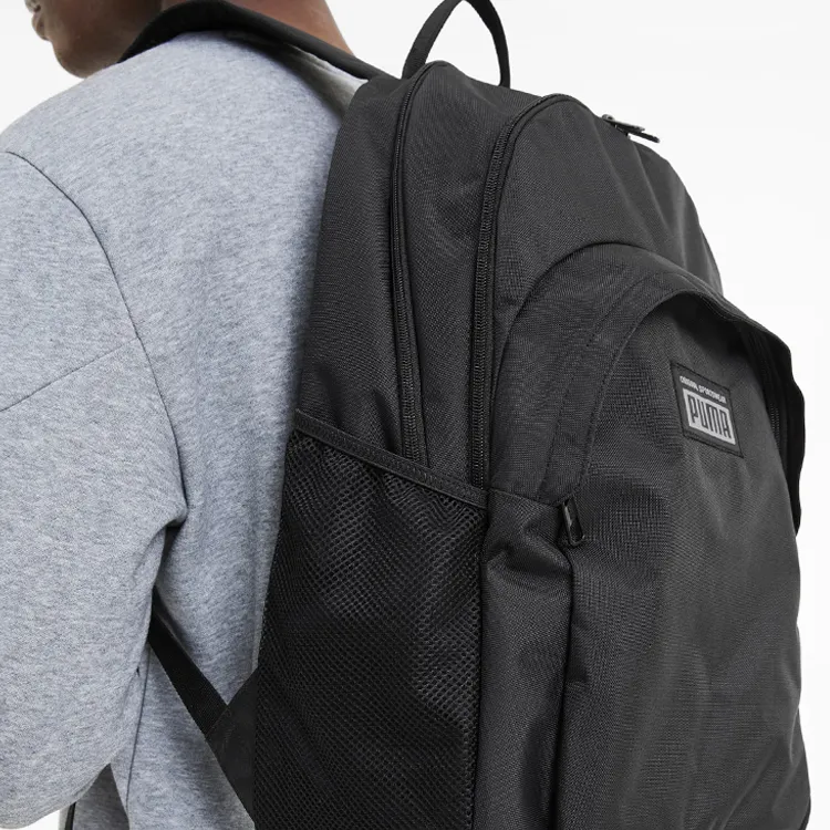 PUMA Polyester Backpacks Regular Men's Black-3