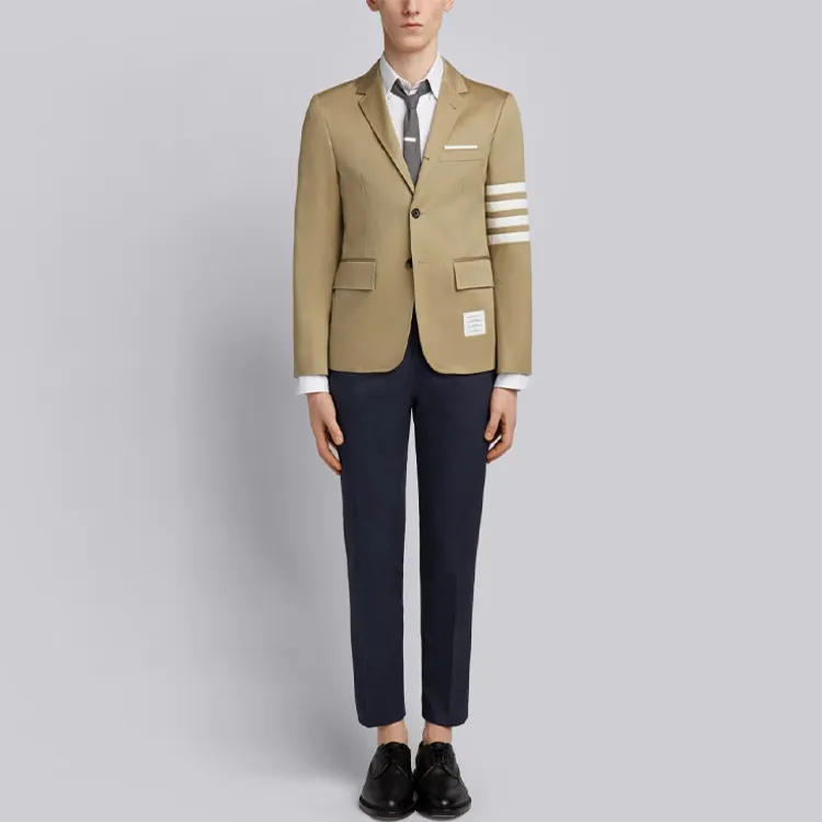 THOM BROWNE 4 Bar Stripe Single Breasted Blazer-3