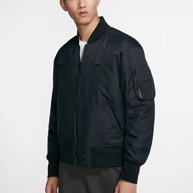 Nike Puffer Jackets Men Orange Black Multicolor-4