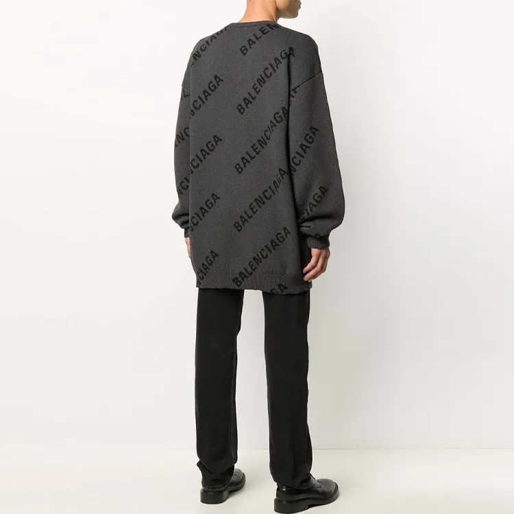 Balenciaga Sweaters Men Gray-3