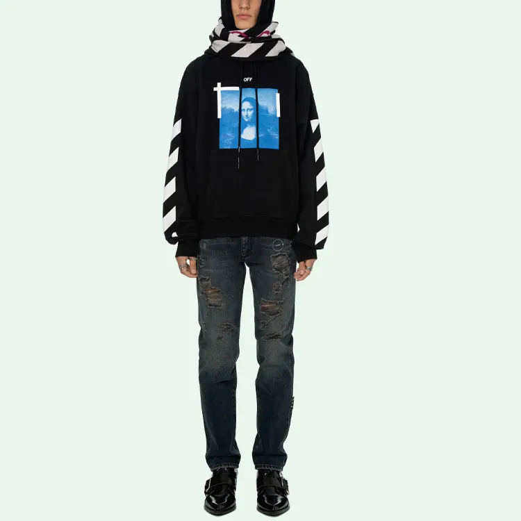 OFF WHITE Mona Lisa Photograph Hoodie-6