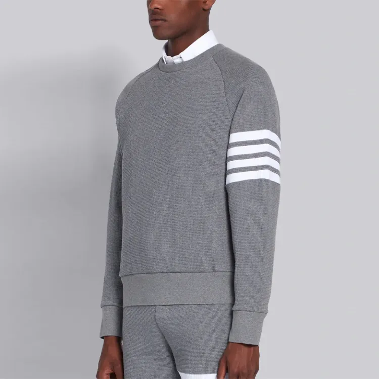 THOM BROWNE 4 Bar Raglan Sleeve Crewneck Sweatshirt-5