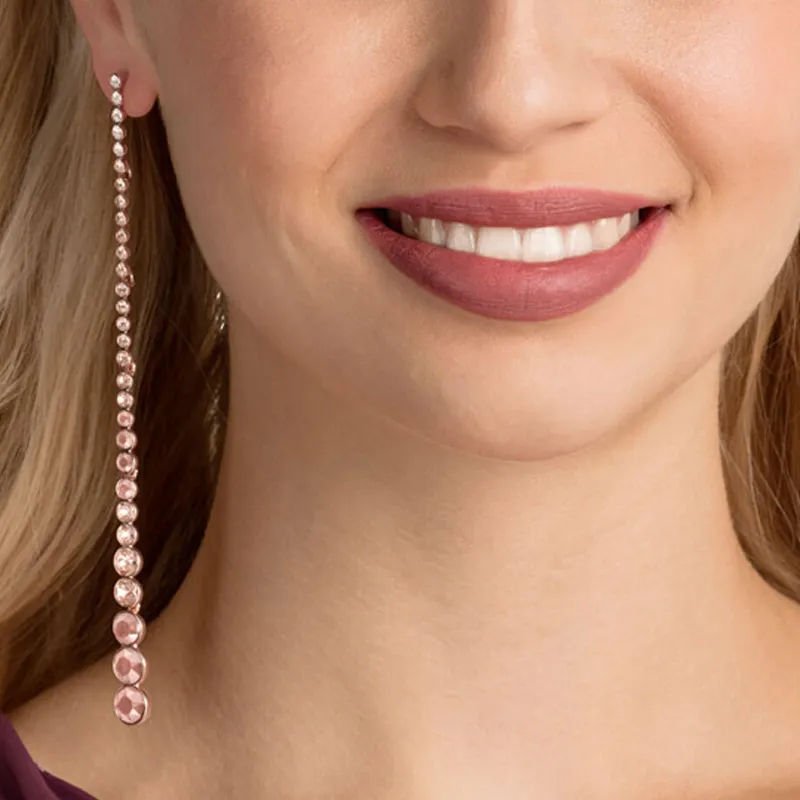 Swarovski Earrings Women's Rose Gold-2