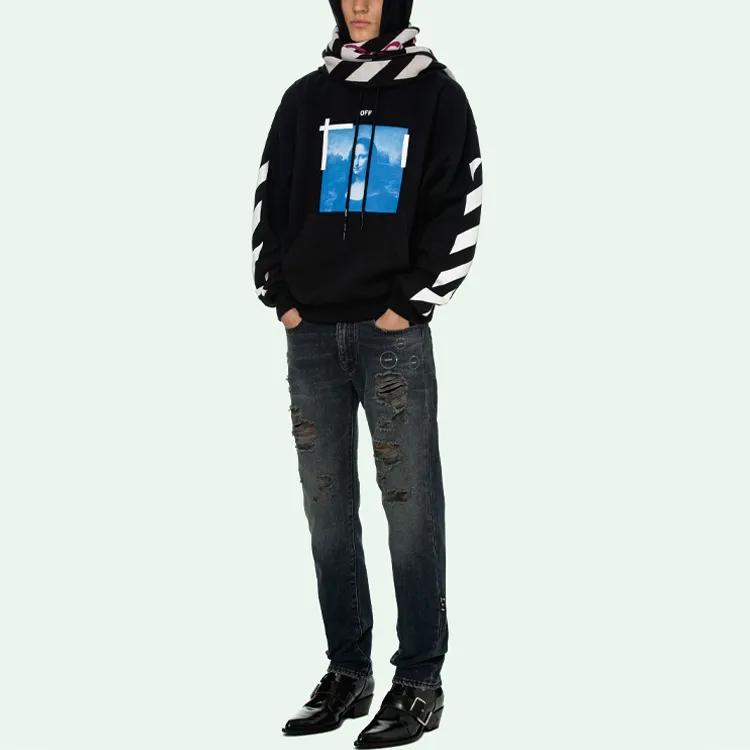 OFF WHITE Mona Lisa Photograph Hoodie-7