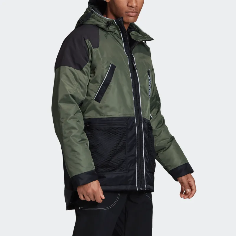 Adidas Originals Adventure Down Jacket Men's Black Green-5