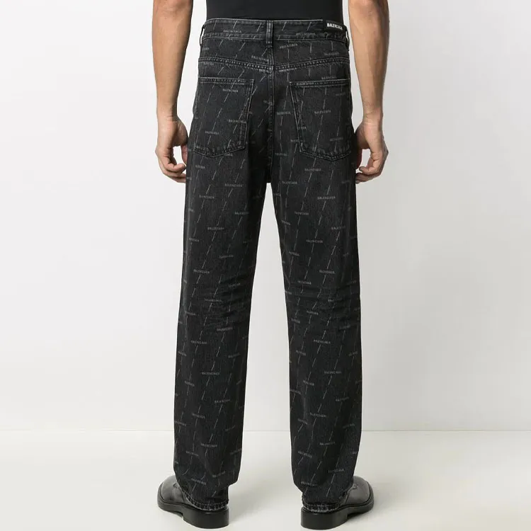 Balenciaga Jeans Regular Fit Men's Denim Black-2