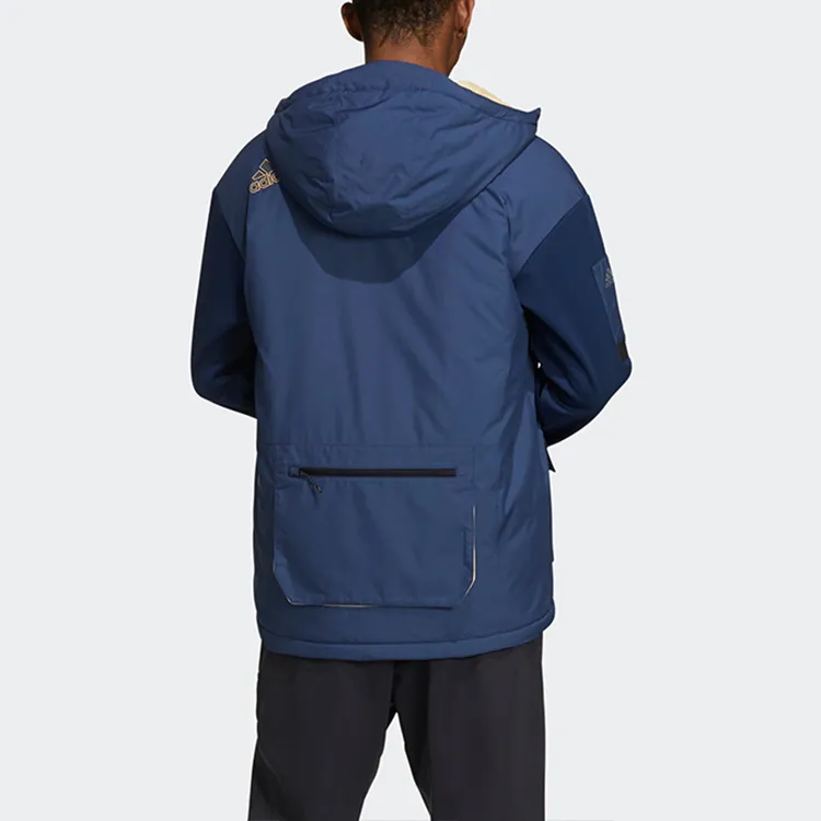 Adidas Jackets Men Navy Blue-4
