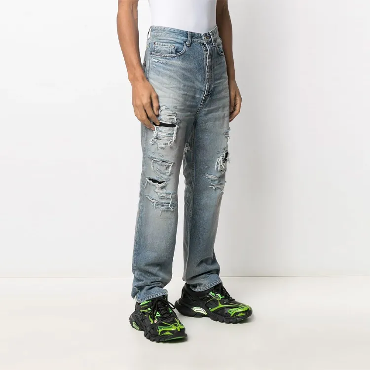Balenciaga Jeans Men Blue-3