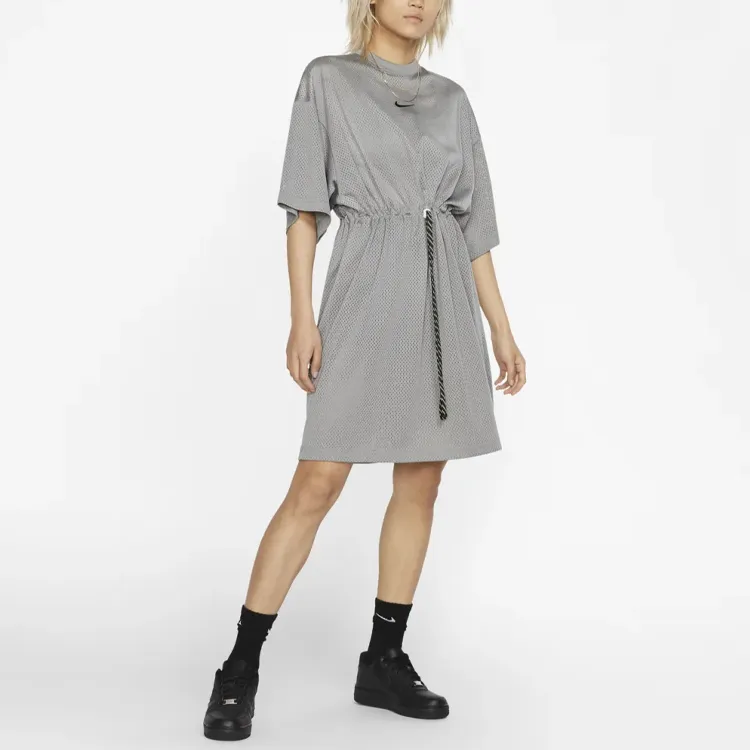 Nike Short Sleeved Dress Women's Dark Gray-2