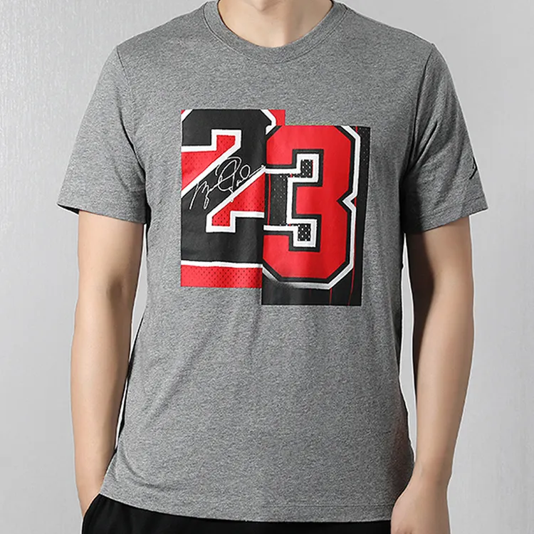 Jordan Air Jordan AJ T Shirts Men Gray-2