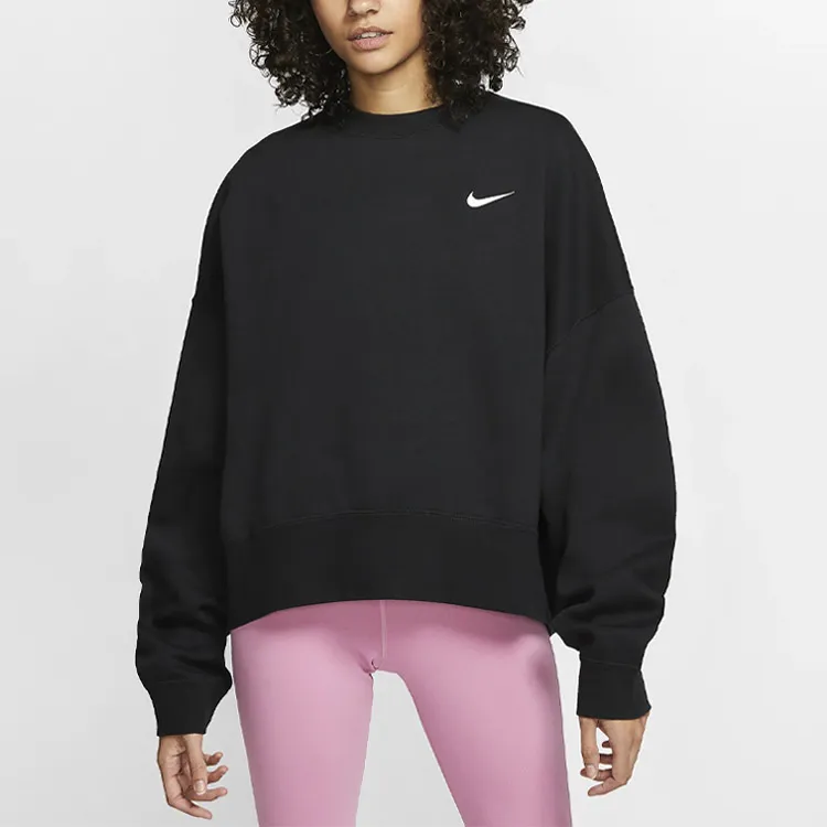 Nike Women's Sportswear Essentials Crewneck Black-2