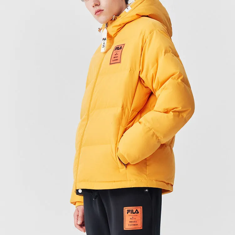 Mihara Yasuhiro X FILA MIHARA YASUHIRO Collaboration Collection Down Jackets Men Mango Gold Yellow-3
