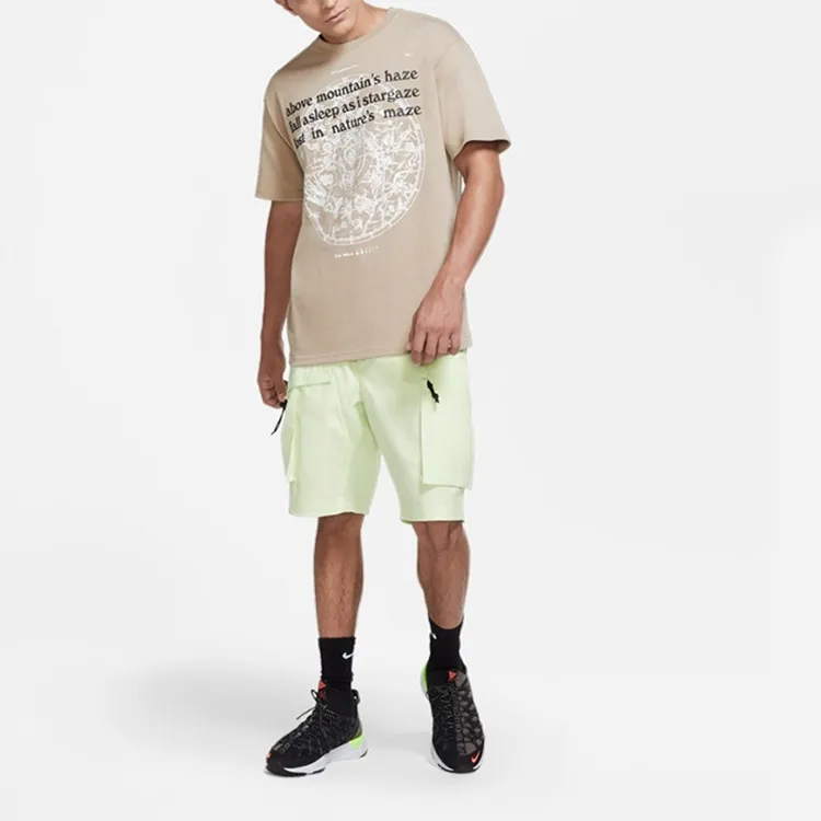 Nike T Shirts Men Khaki-2