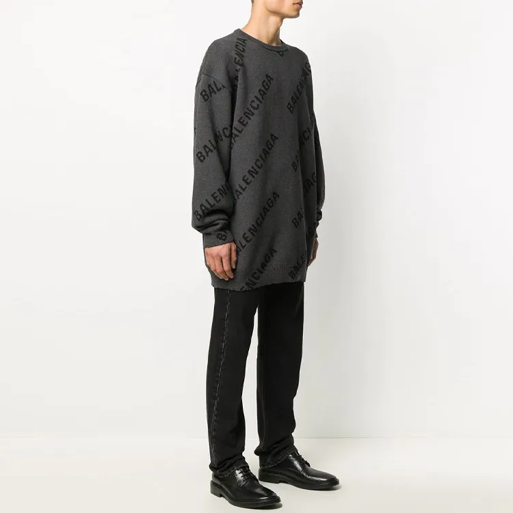 Balenciaga Sweaters Men Gray-4
