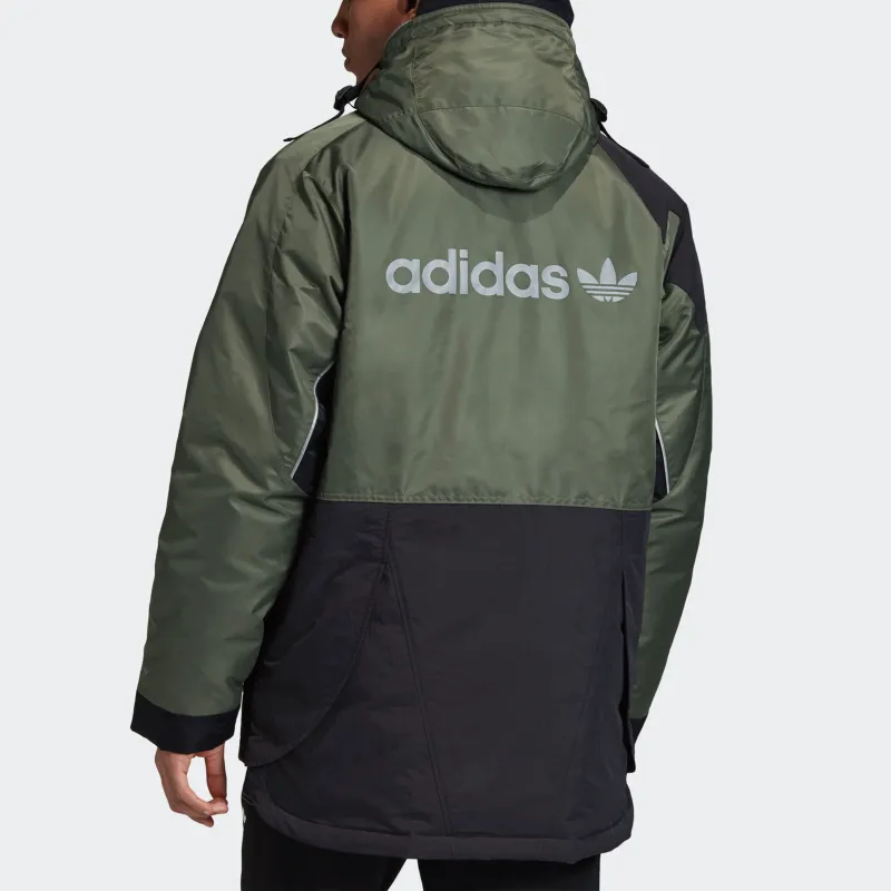 Adidas Originals Adventure Down Jacket Men's Black Green-3