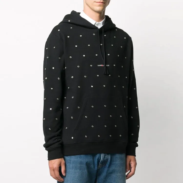 SAINT LAURENT Logo Print Hoodie-1