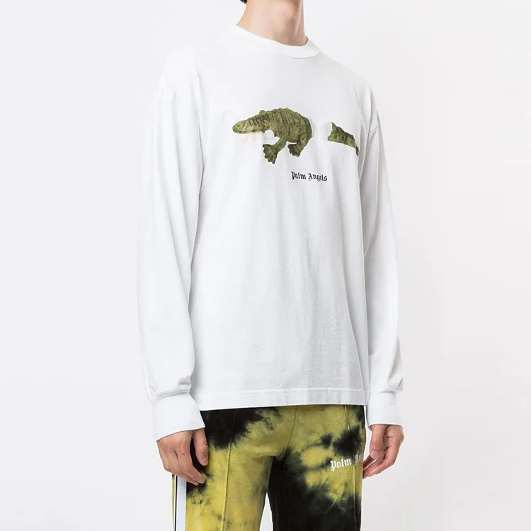 PALM ANGELS Croco Long Sleeve Tee-1