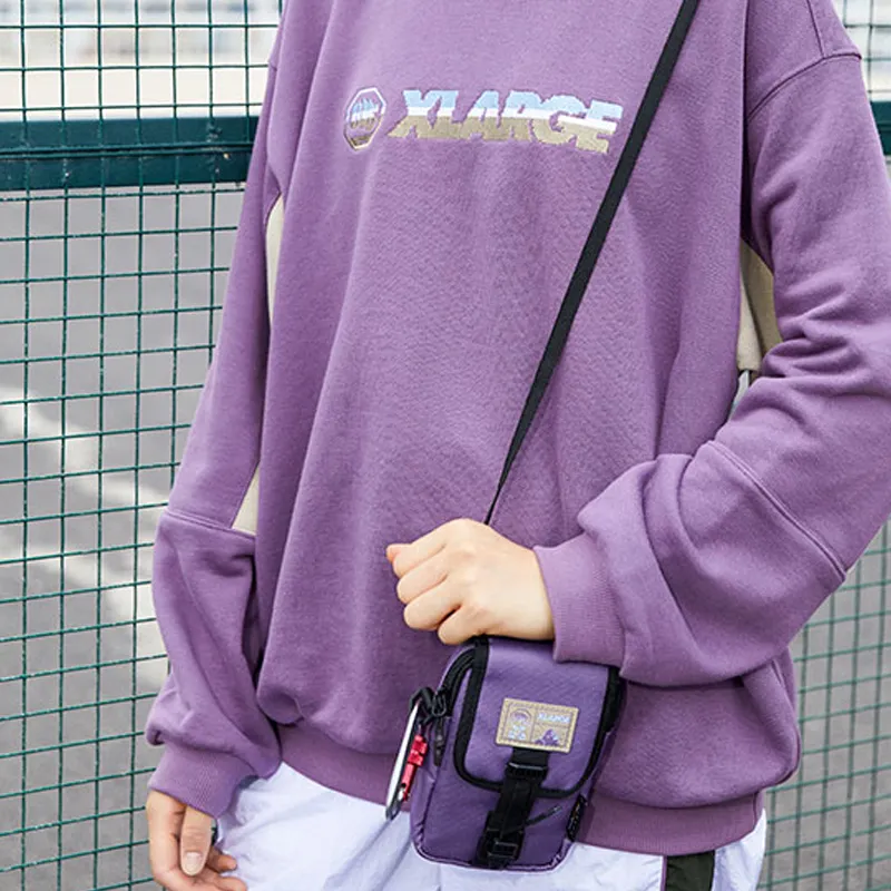 LiNing XLARGE Collaboration Polyester Shoulder Bag Crossbody Bag Unisex Purple-4