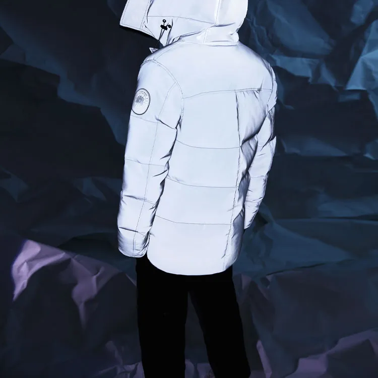 Canada Goose Down Jacket Unisex Silver Gray-7