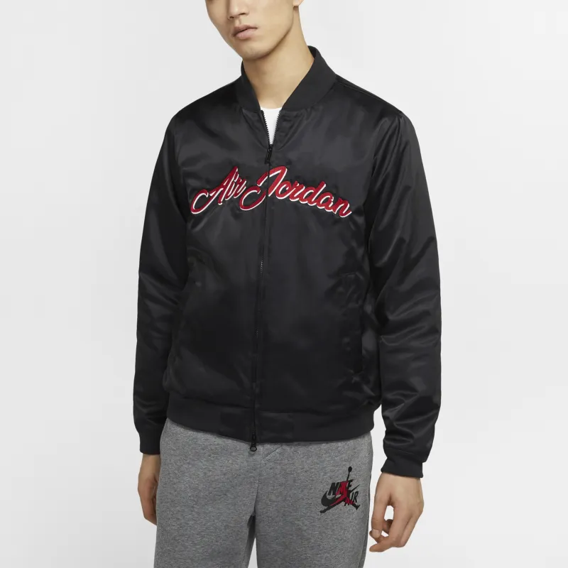 Jordan Baseball Jacket Men's Black-2