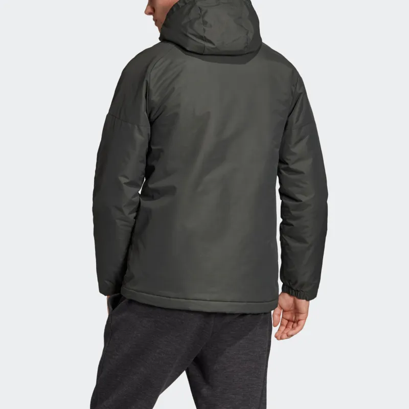 Adidas Puffer Jacket Winter Men's Gray Green-5