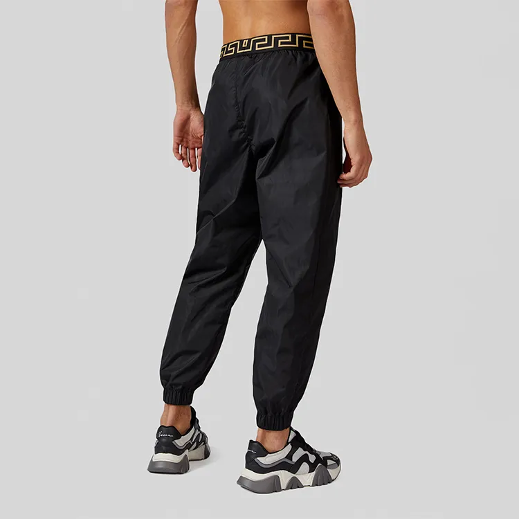 VERSACE Knitted Sweatpants Men's Black-3