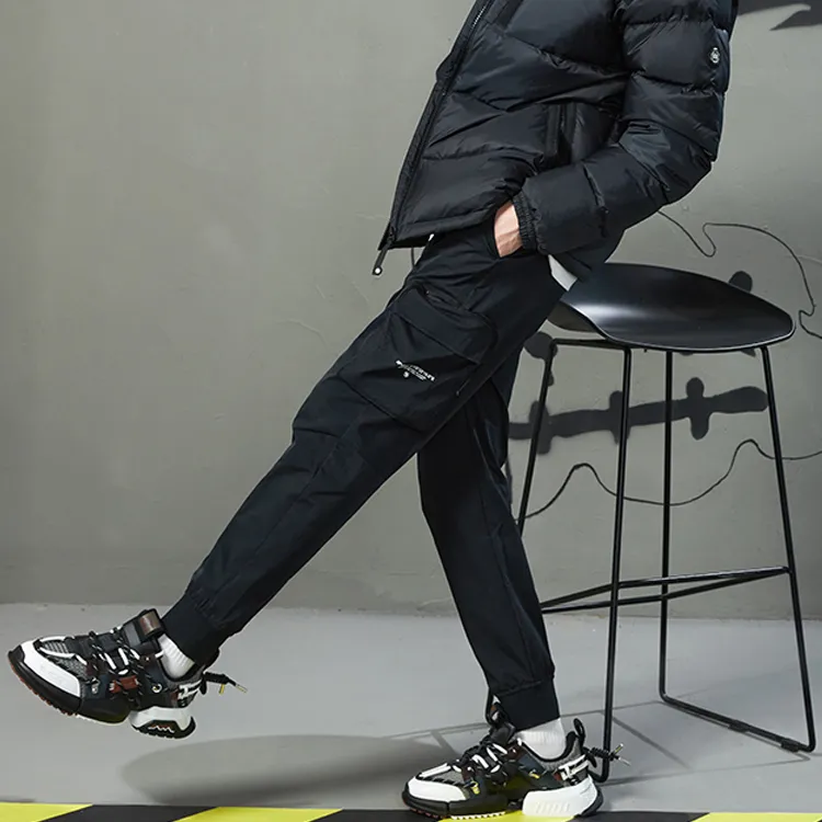 LiNing Cargo Pants Men's New Standard Black-5