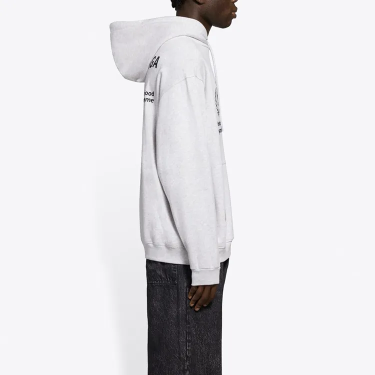 Balenciaga Sweatshirt Regular Fit Men's Light Gray-5