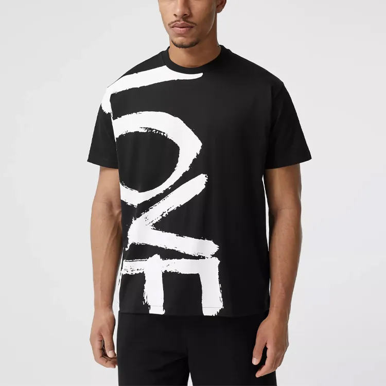 Burberry T Shirts Men Black-3
