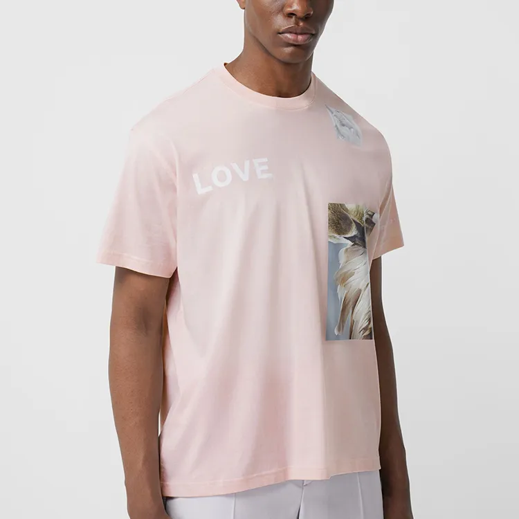Burberry T-Shirt Men's Snowflake Pink Stone-2