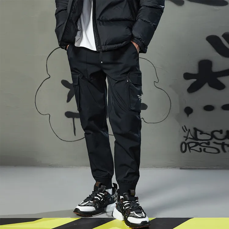 LiNing Cargo Pants Men's New Standard Black-2