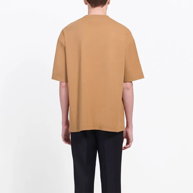 Balenciaga T Shirt Regular Fit Men's Beige Yellow-3