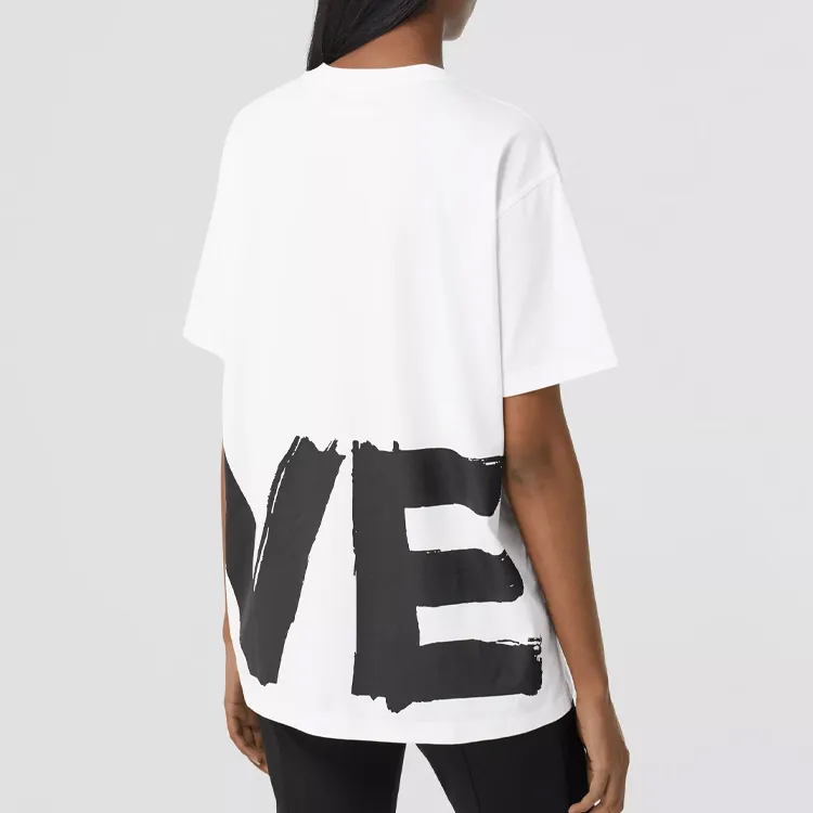 Burberry Love Printed Oversized T Shirt-2