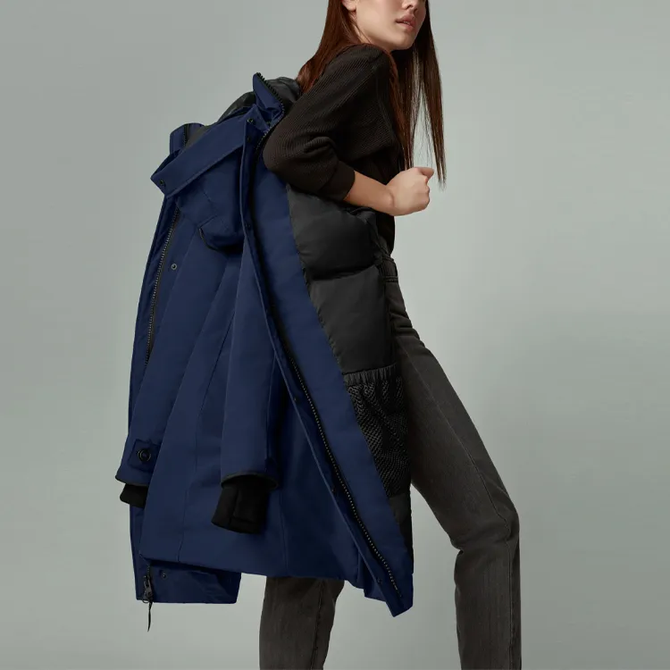Canada Goose Down Jacket Women's Marine Blue-5