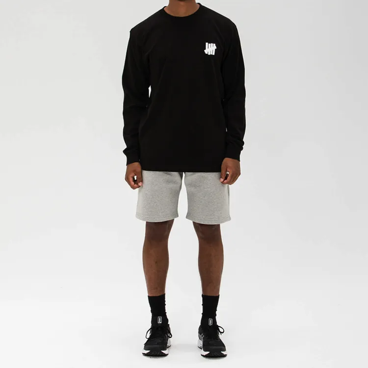 UNDEFEATED FW19 Straight Long Sleeved T Shirt Unisex Black-3