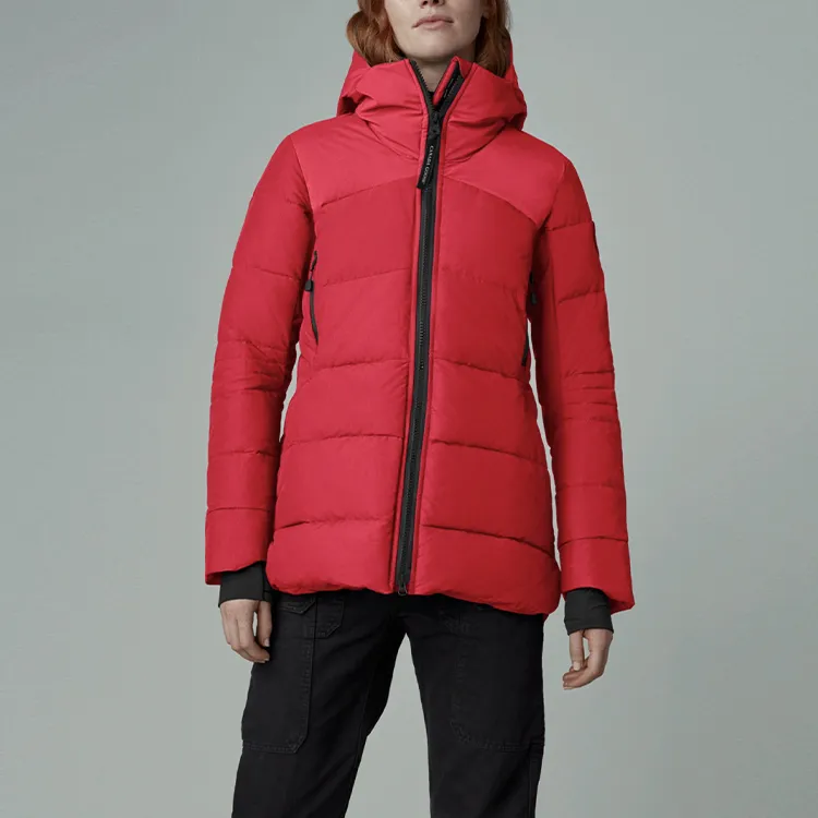 Canada Goose HyBridge Series Down Jacket Women's Red-1