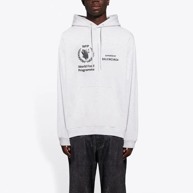 Balenciaga Sweatshirt Regular Fit Men's Light Gray-3