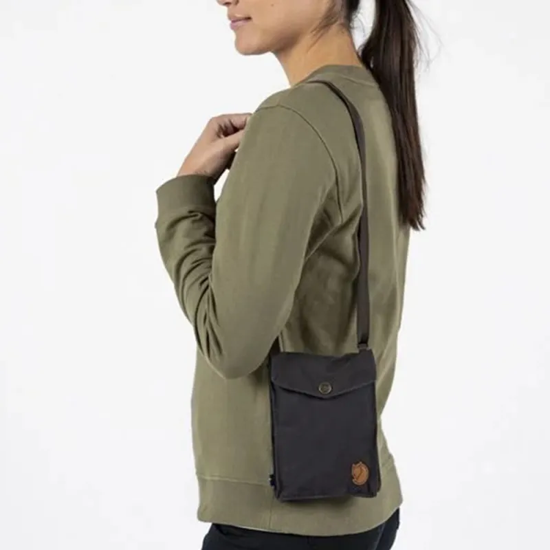 Fjallraven Cotton Crossbody Bag, Shoulder Bag Regular Unisex Black-3