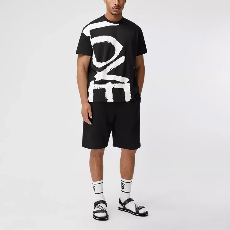 Burberry T Shirts Men Black-2