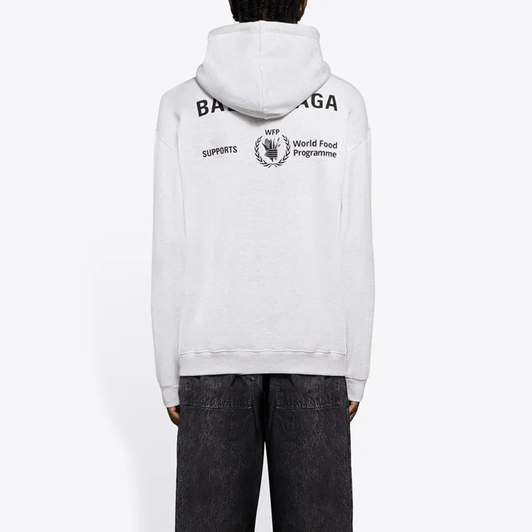 Balenciaga Sweatshirt Regular Fit Men's Light Gray-4