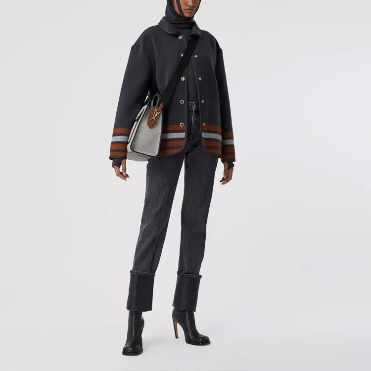 Burberry Sweaters Women's Dark Heather Gray-3