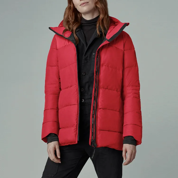 Canada Goose HyBridge Series Down Jacket Women's Red-3