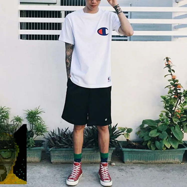 Champion Fitted Shorts Unisex Black-1