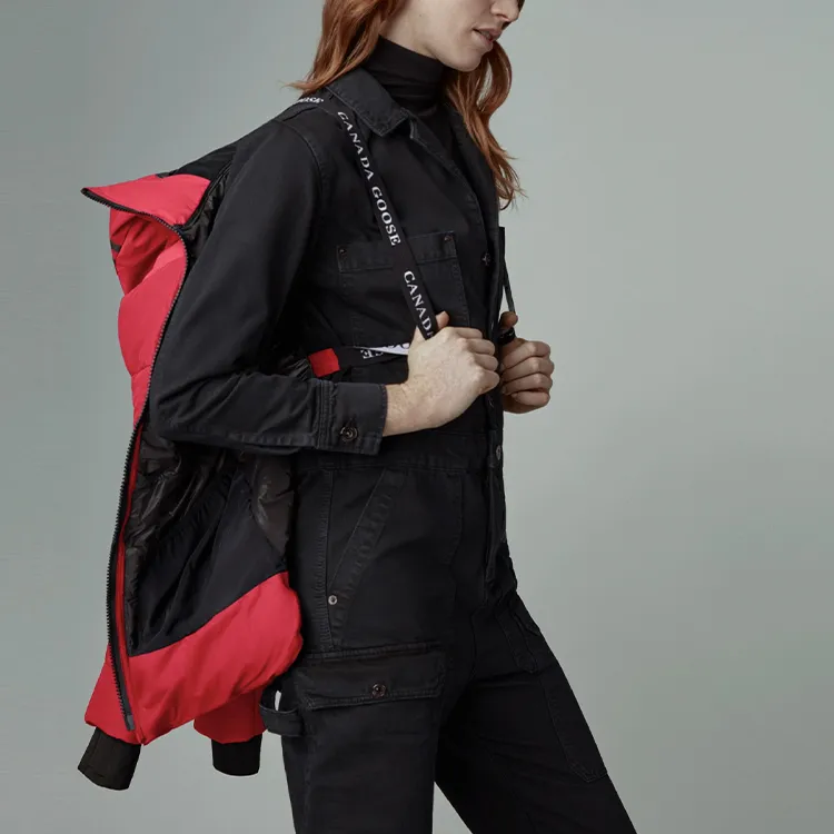 Canada Goose HyBridge Series Down Jacket Women's Red-5
