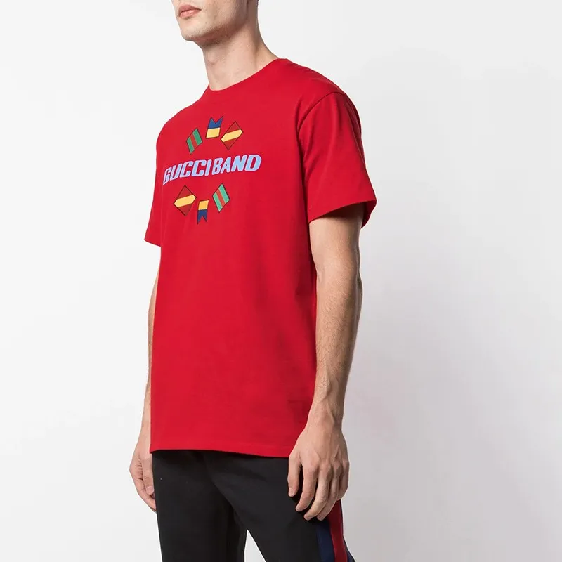 GUCCI T Shirts Men Red-2