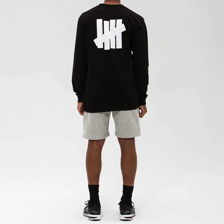 UNDEFEATED FW19 Straight Long Sleeved T Shirt Unisex Black-2